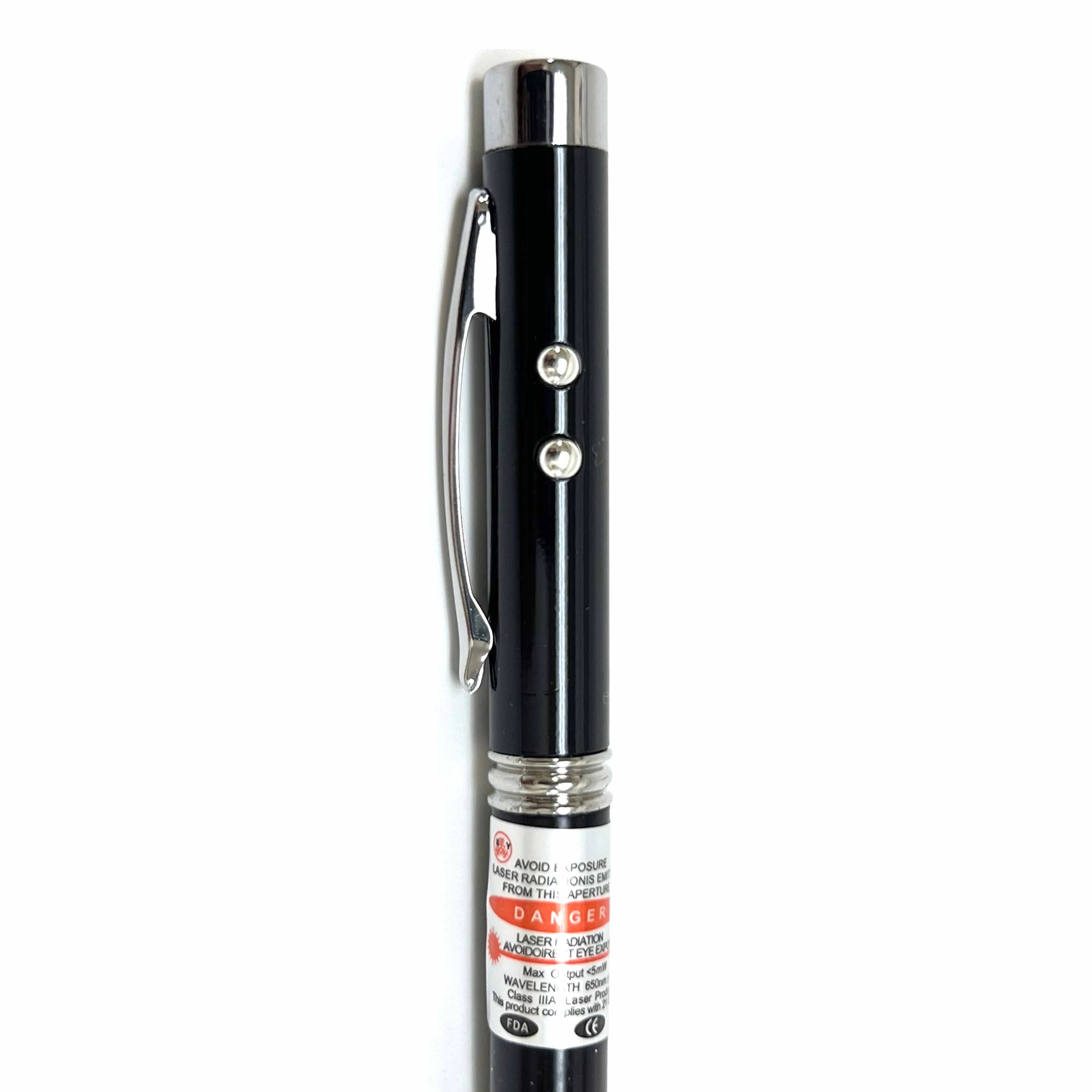 2 Pc Ballpoint Pen Laser Pointer LED Flashlight Beam Light Interactive Cat Chase