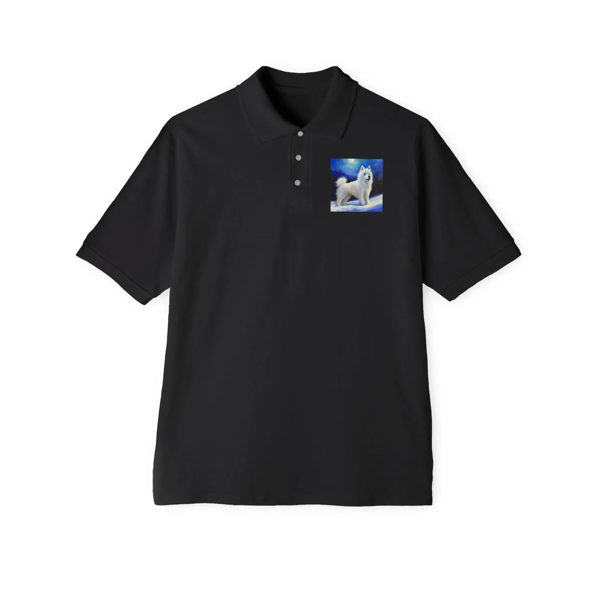 American Eskimo - Men's Piqu Polo Shirt: Timeless Elegance
