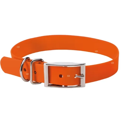 Bright Yellow Rubber Dog Collar