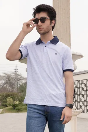 Contrast Polo Knit Shirt