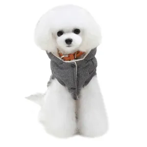 Cute Comfortable Winter Hooded Dog's Vest