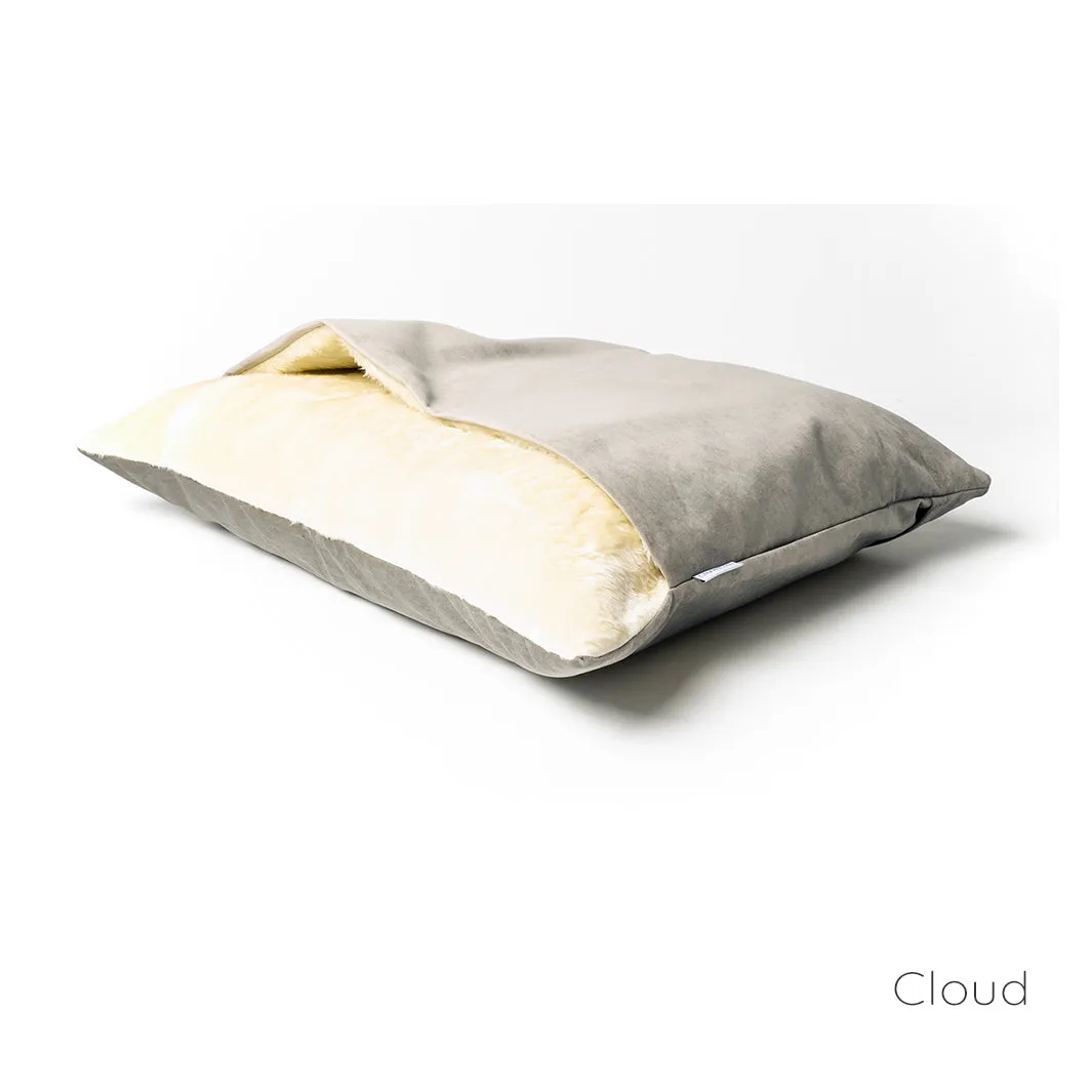 Cozy Velour Dog Snuggle Bed - Ultra Soft & Comfy Pet Sleeping Nest