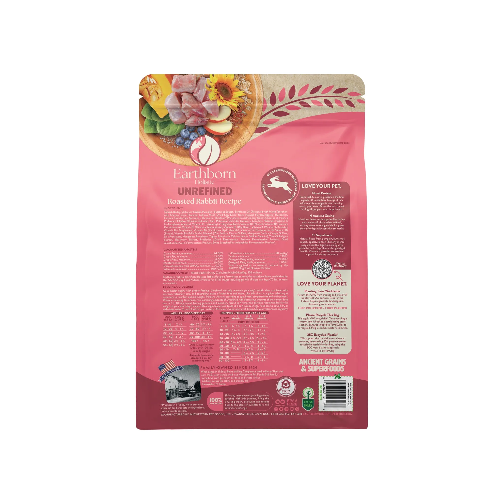 Earthborn Holistic Unrefined Ancient Grains & Superfoods Dry Dog Food