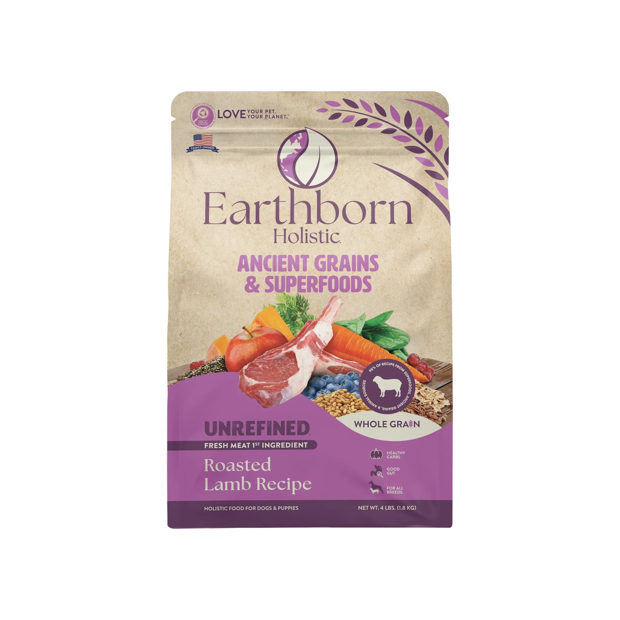 Earthborn Holistic Unrefined Ancient Grains & Superfoods Dry Dog Food