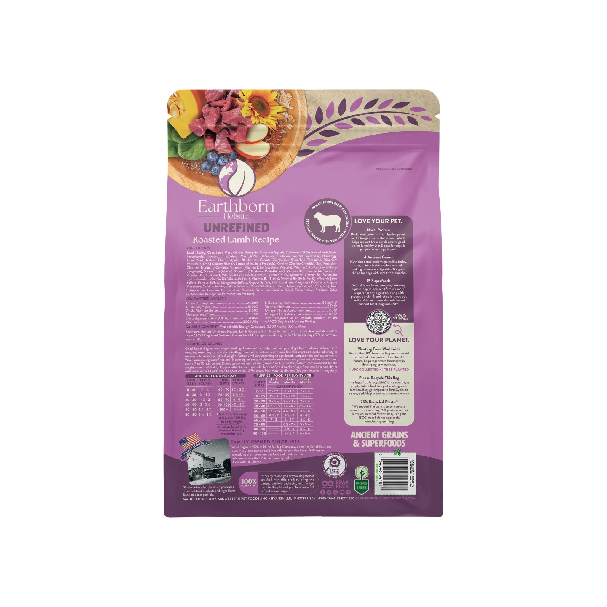 Earthborn Holistic Unrefined Ancient Grains & Superfoods Dry Dog Food