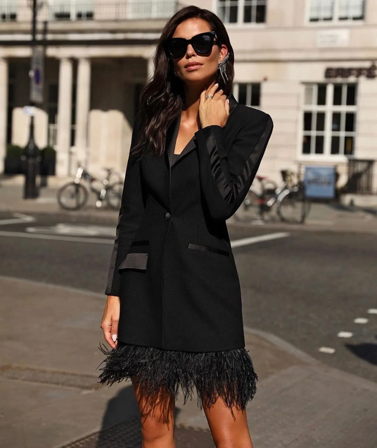 Feathers Detailed Blazer