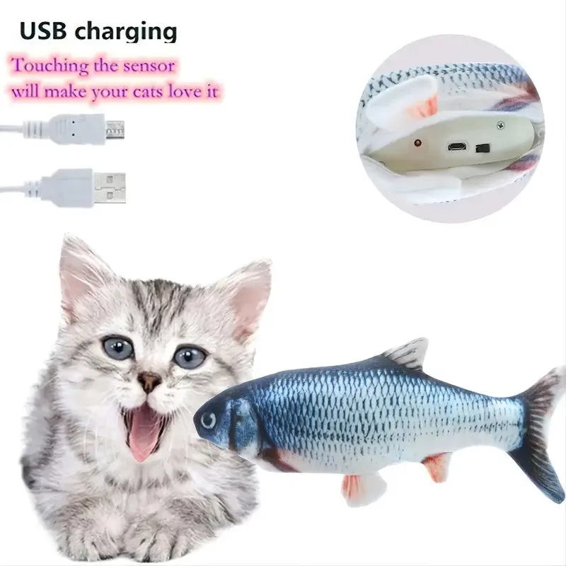 Flopping Fish Plush Cat Toy