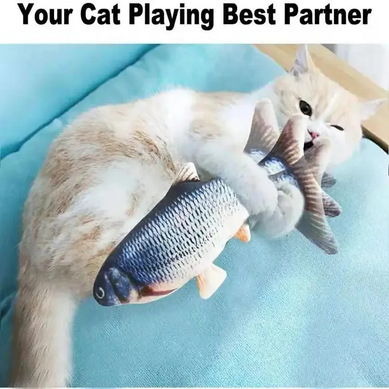 Flopping Fish Plush Cat Toy