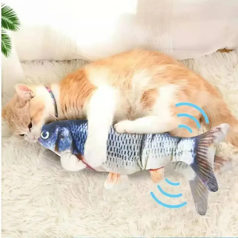 Flopping Fish Plush Cat Toy