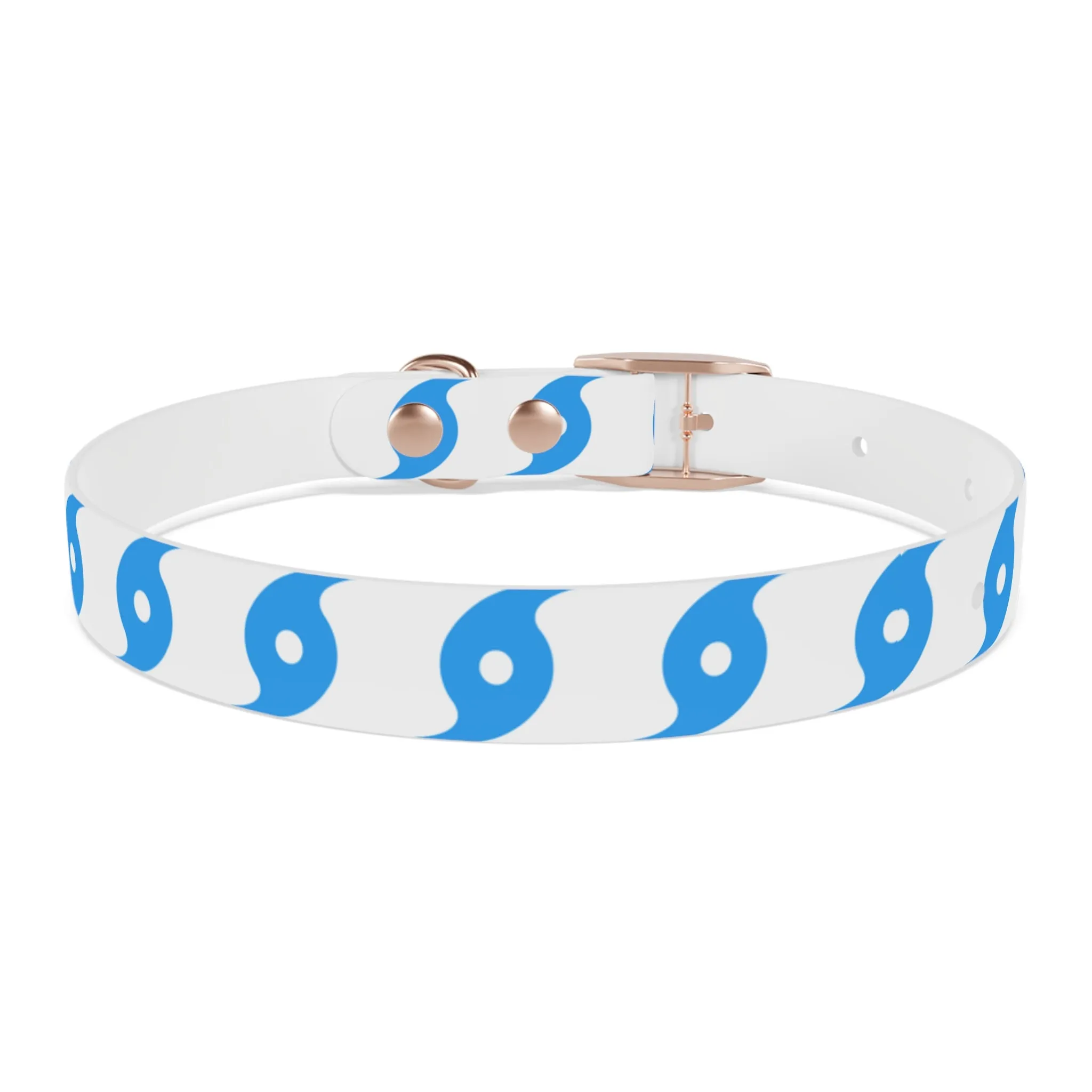 Hurricane Icon (Blue) Dog Collar