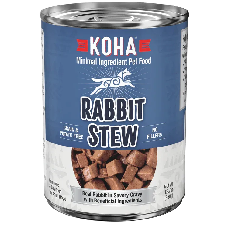 Koha Dog Grain Free Stew Rabbit 12.7oz. (Case of 12)