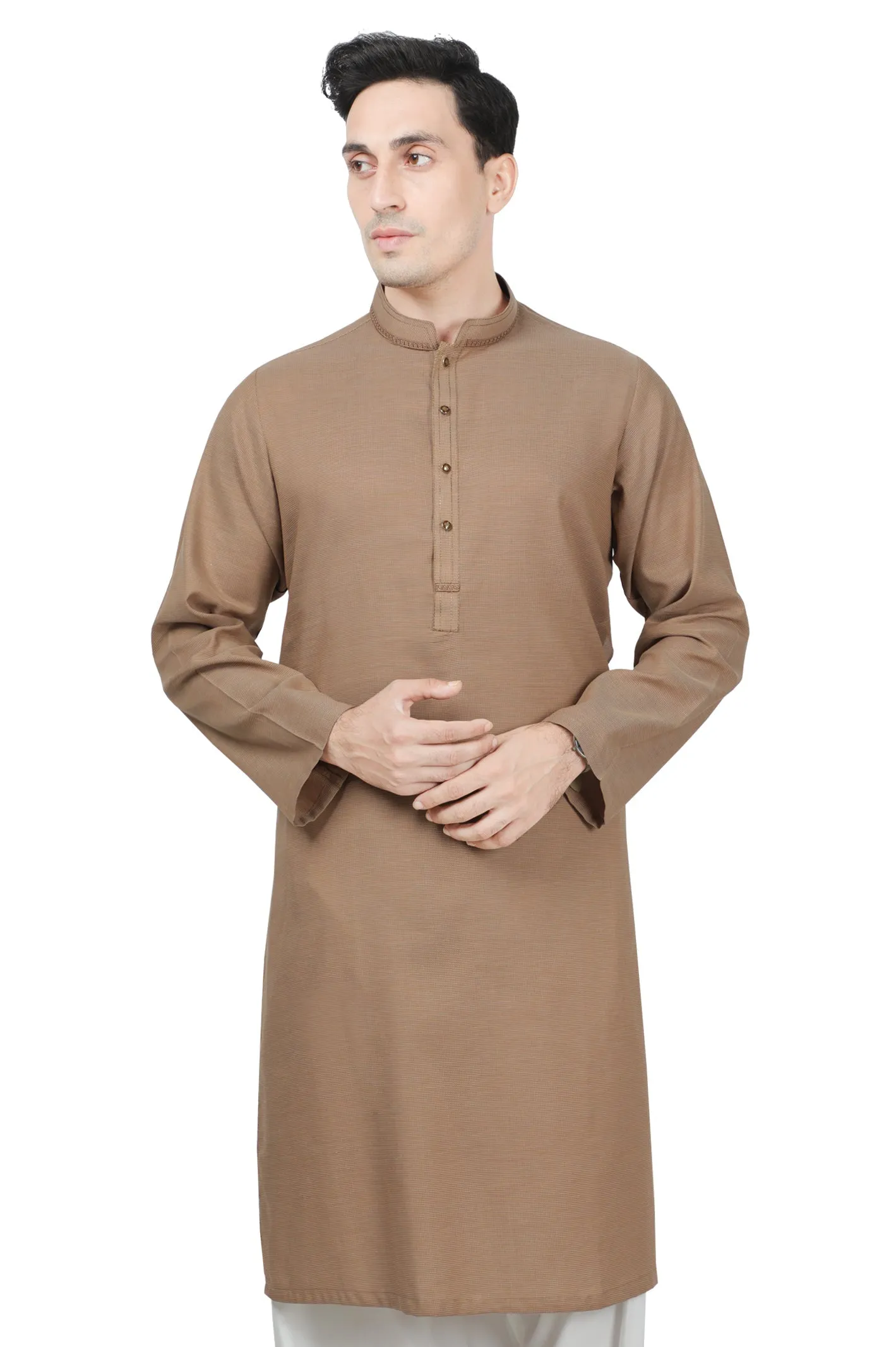 Men's Kurta in Brown SKU: EA2934-BROWN