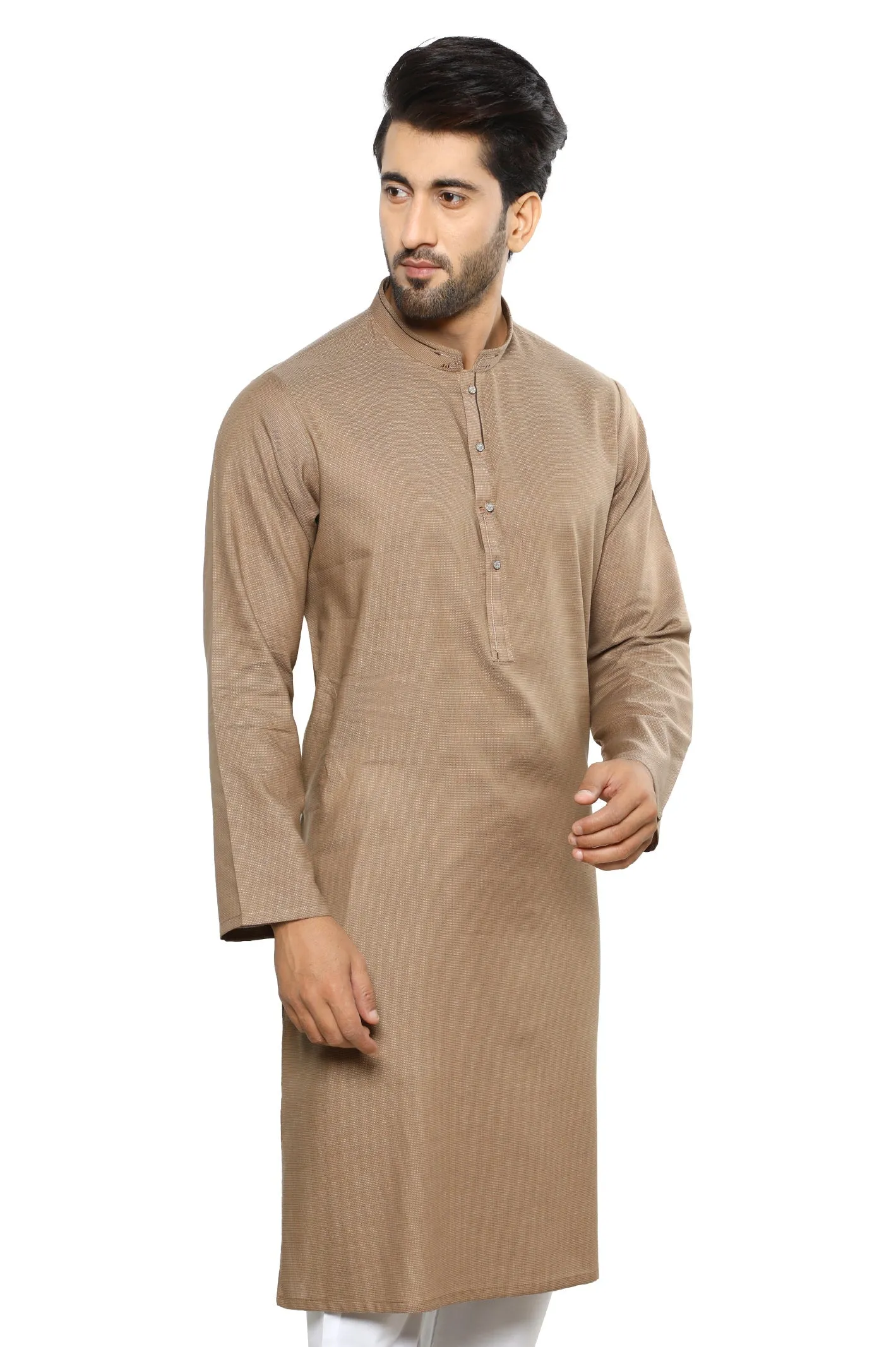 Men's Kurta in Brown