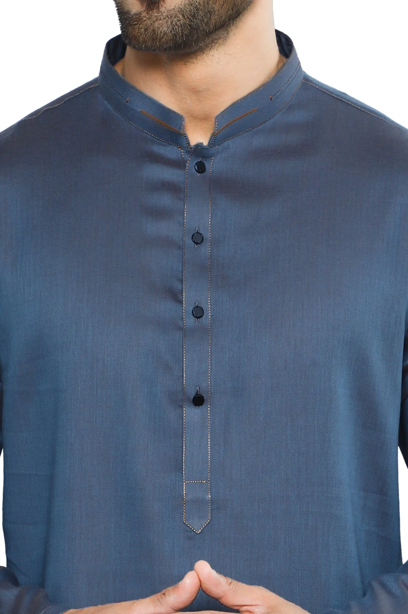 Men's Kurta in D-Grey SKU: EA3034-D-GREY