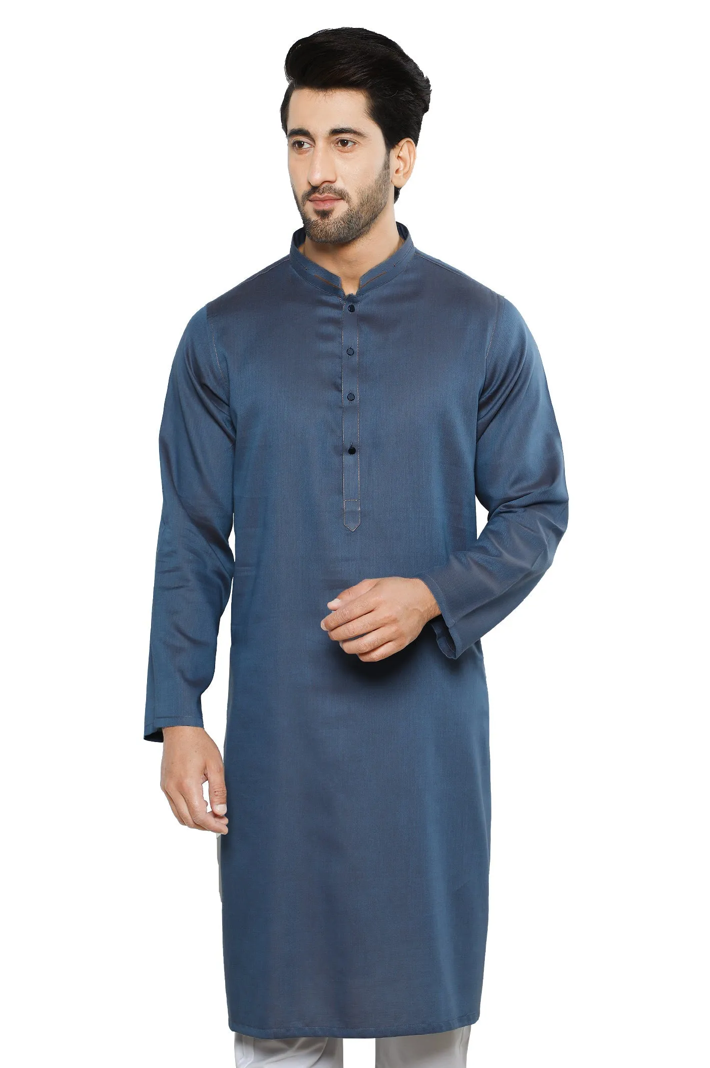 Men's Kurta in D-Grey SKU: EA3034-D-GREY