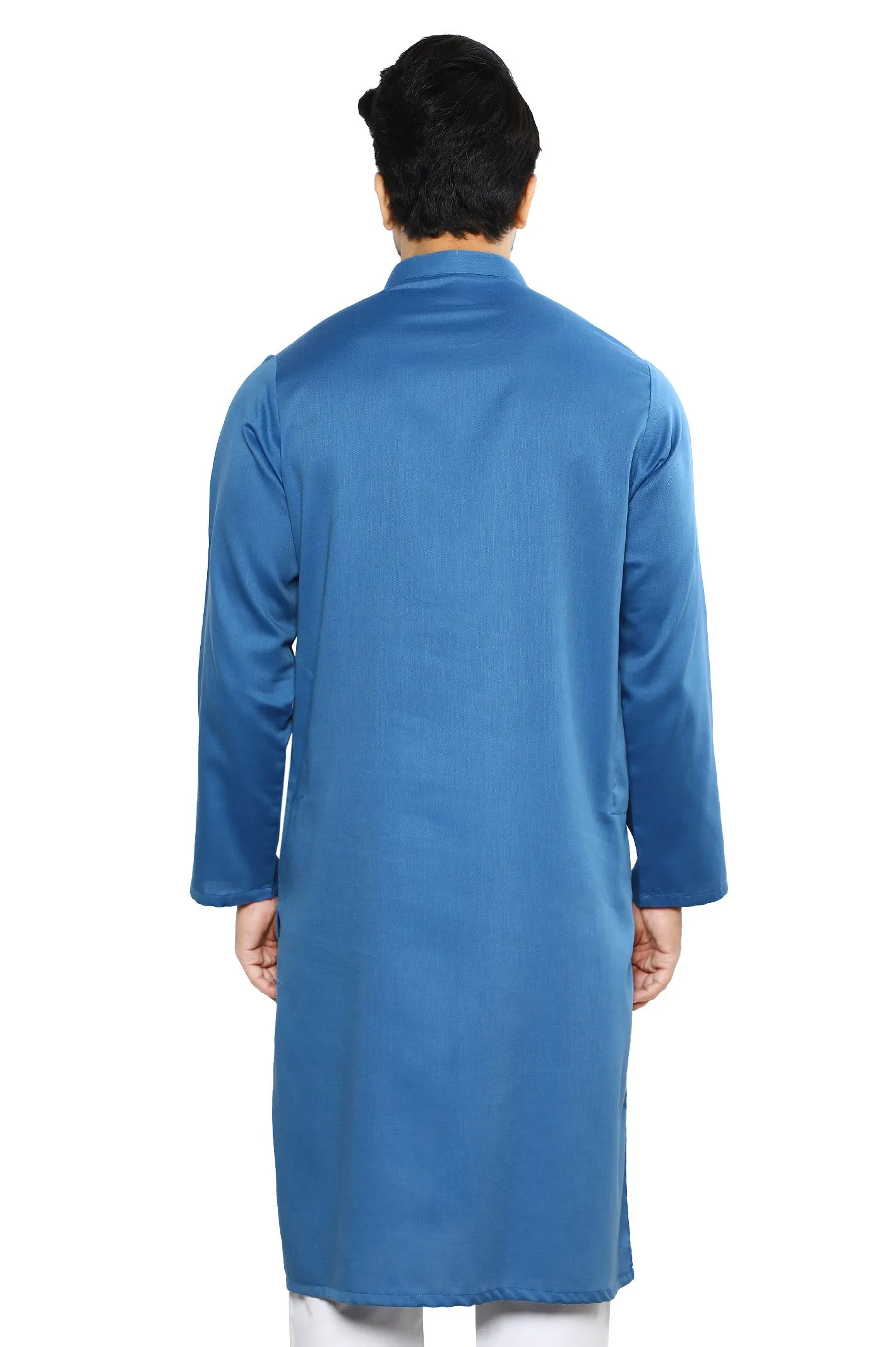 Men's Kurta in R-Blue SKU: EA3036-R-BLUE