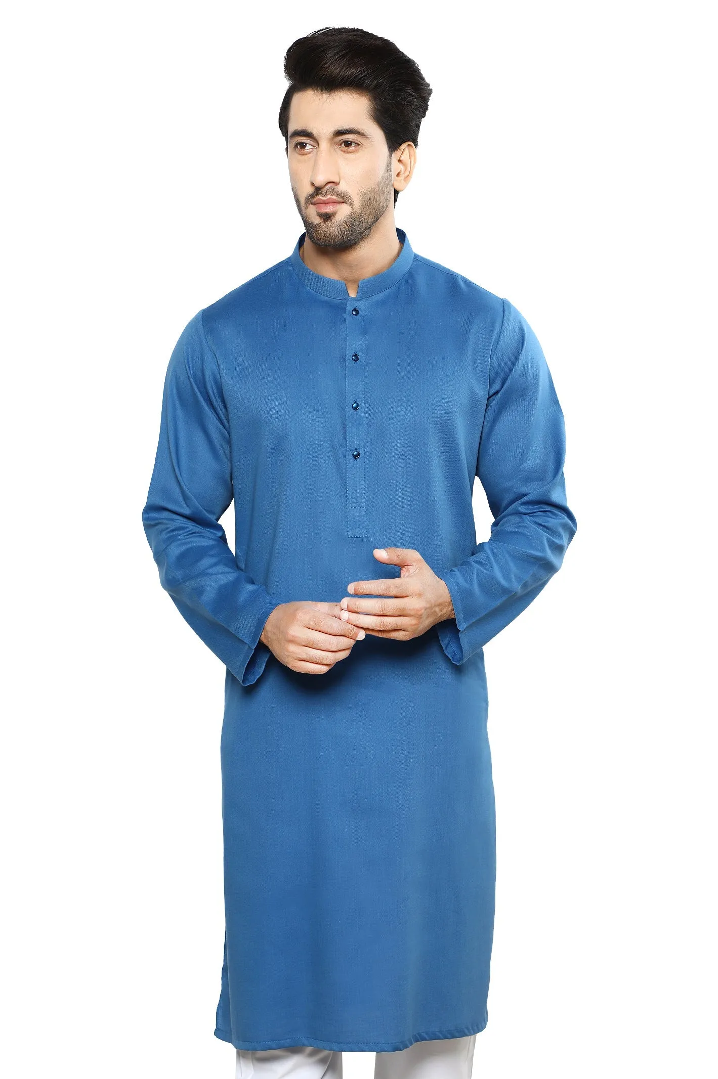 Men's Kurta in R-Blue SKU: EA3036-R-BLUE
