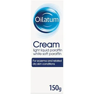 Sure, here is a more optimized title with additional modifiers for an e-commerce product:

Oilatum Moisturizing Cream 150g - Soothing and Hydrating Skincare for Sensitive and Dry Skin

This version emphasizes the products key benefits and target audience.