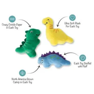 Pet Shop by Fringe Studio Rawr-Some Crew 3 pack Cat Toy