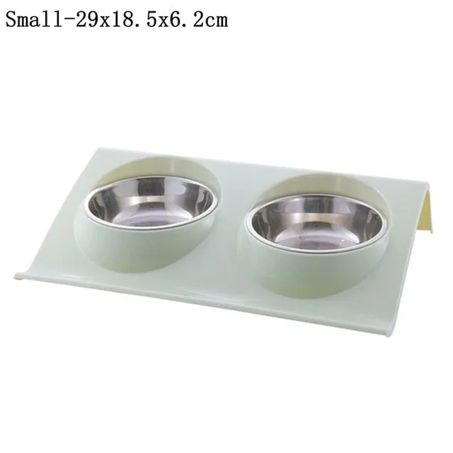 Stainless Steel Double Pet Feeding Dishes