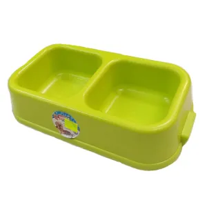 SuperDog Premium Double Square Dog Bowl- Large