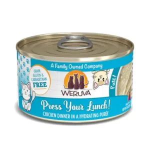 Weruva Classics Pate's Press Your Lunch Chicken Recipe in Hydrating Puree Canned Cat Food