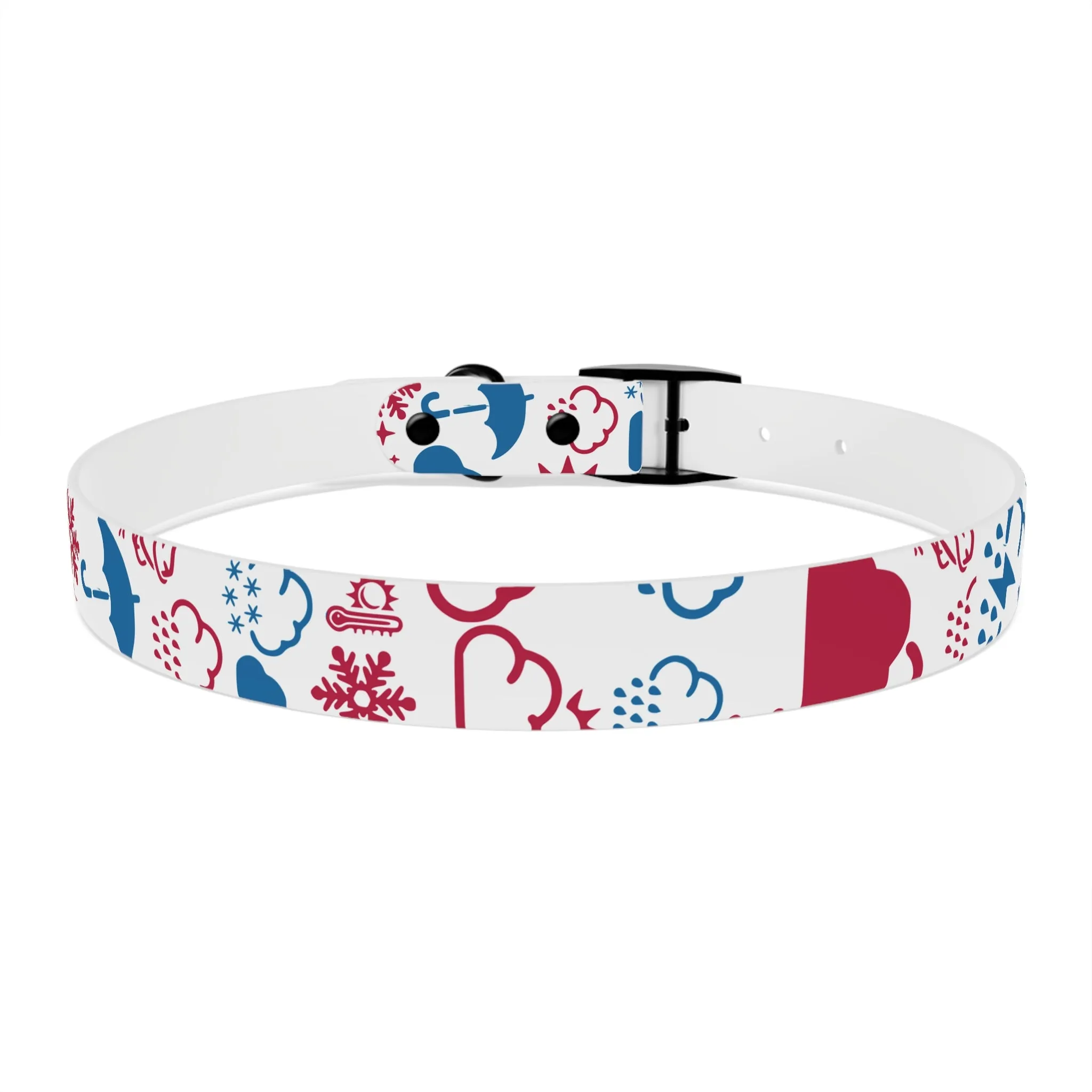Wx Icon (Red/Blue) Dog Collar