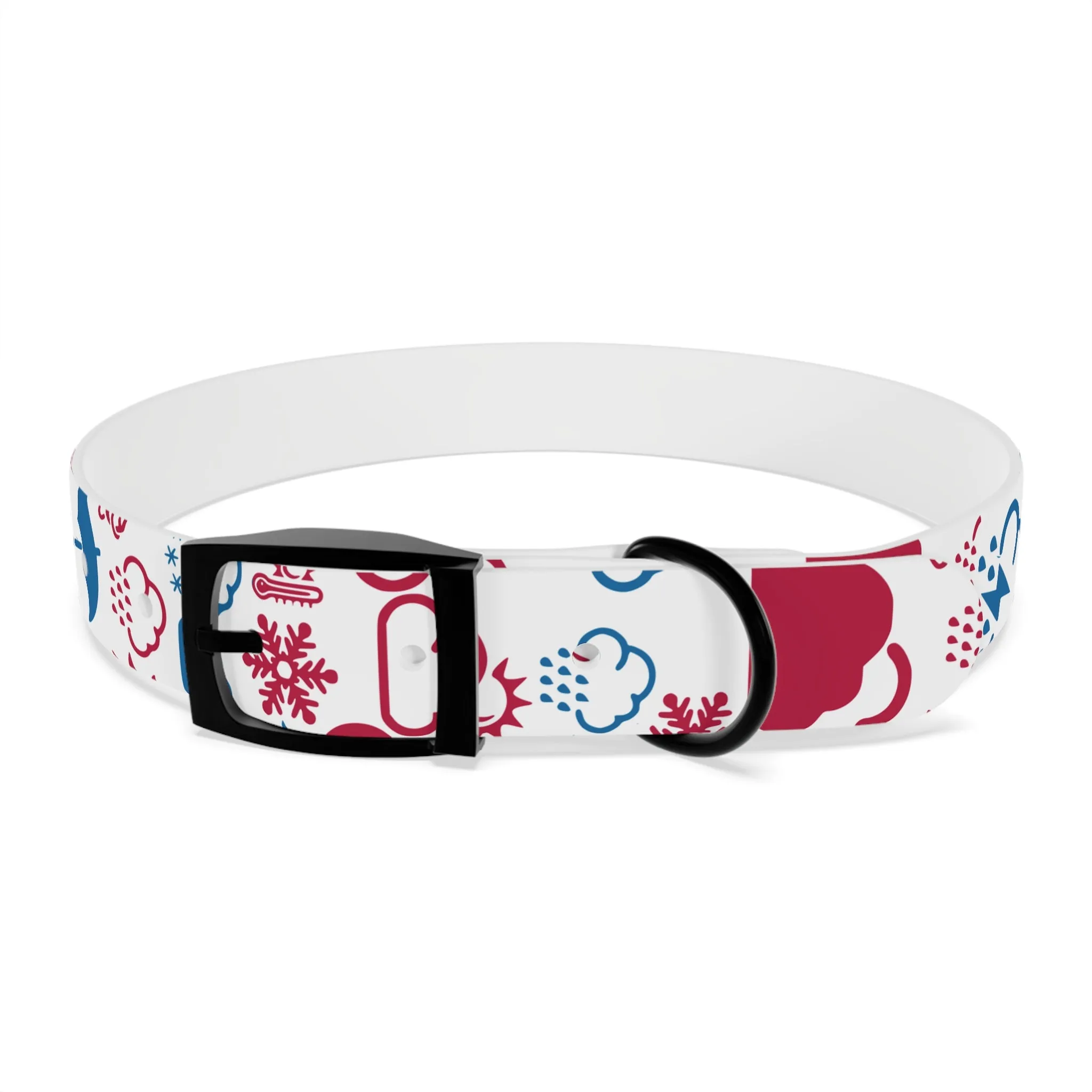 Wx Icon (Red/Blue) Dog Collar